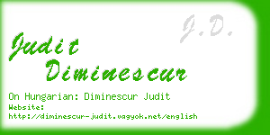 judit diminescur business card